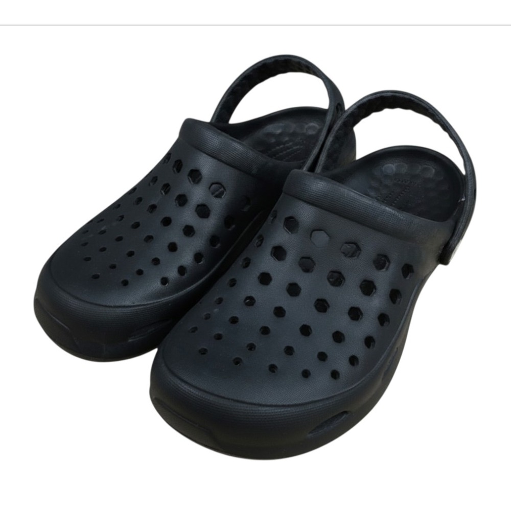 JOYBEES Black EVA Clogs Shoes Slides OPTIONAL BACK-STRAP Waterproof Beach US-6